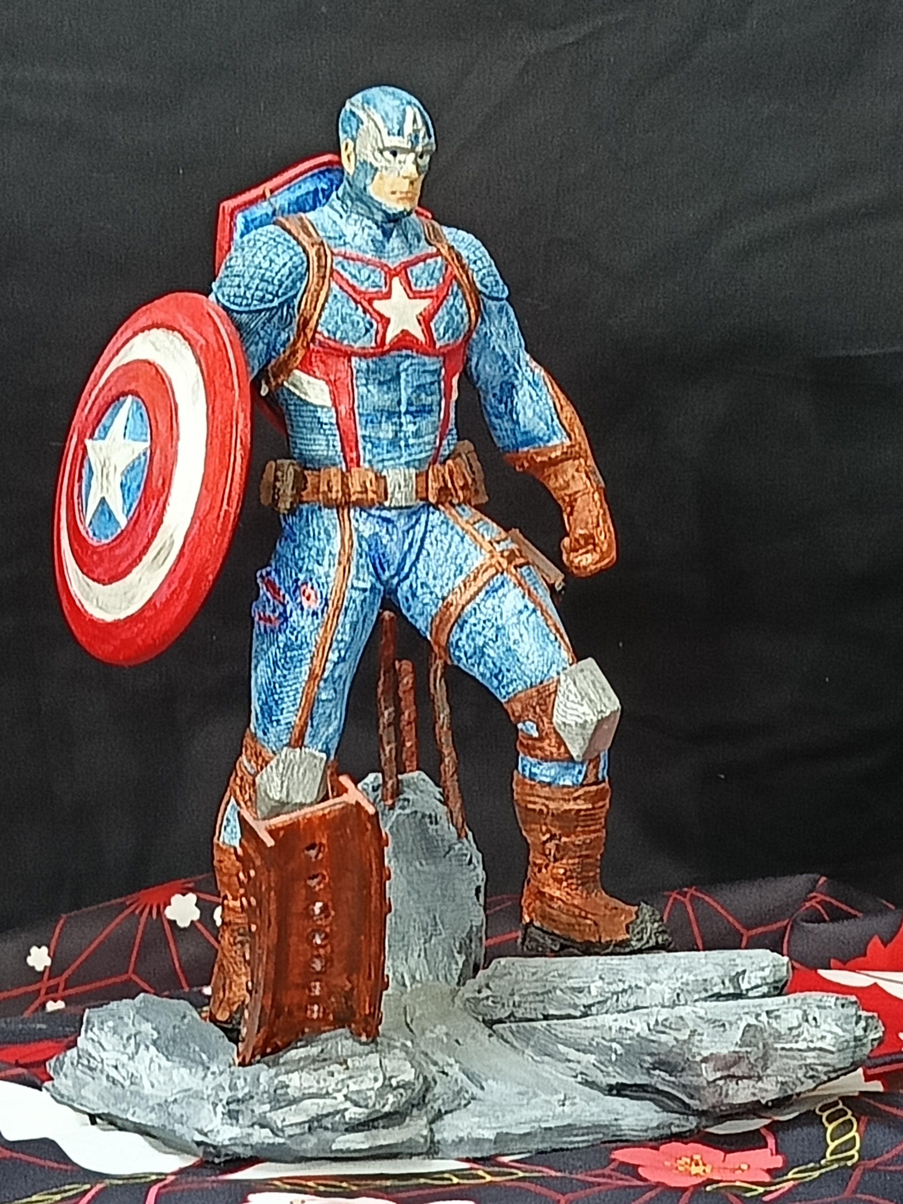Figurine Captain America Marvel 22cm - Premier Avenger Collection