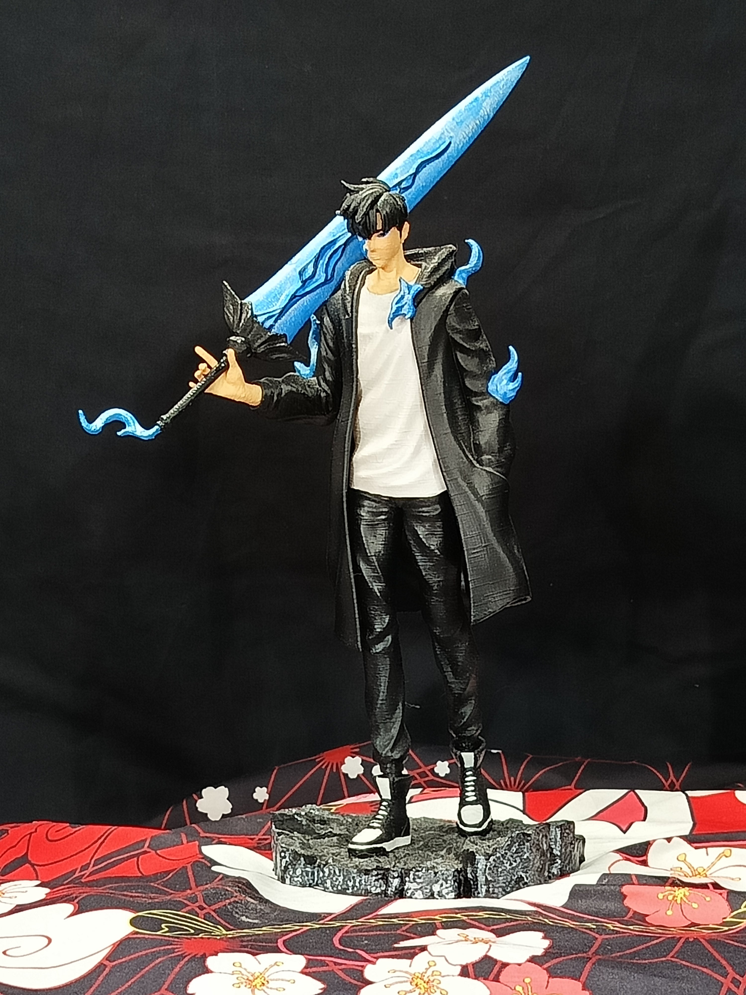 Figurine Sung Jin Woo Solo Leveling 30cm - Chasseur Rang S Collection