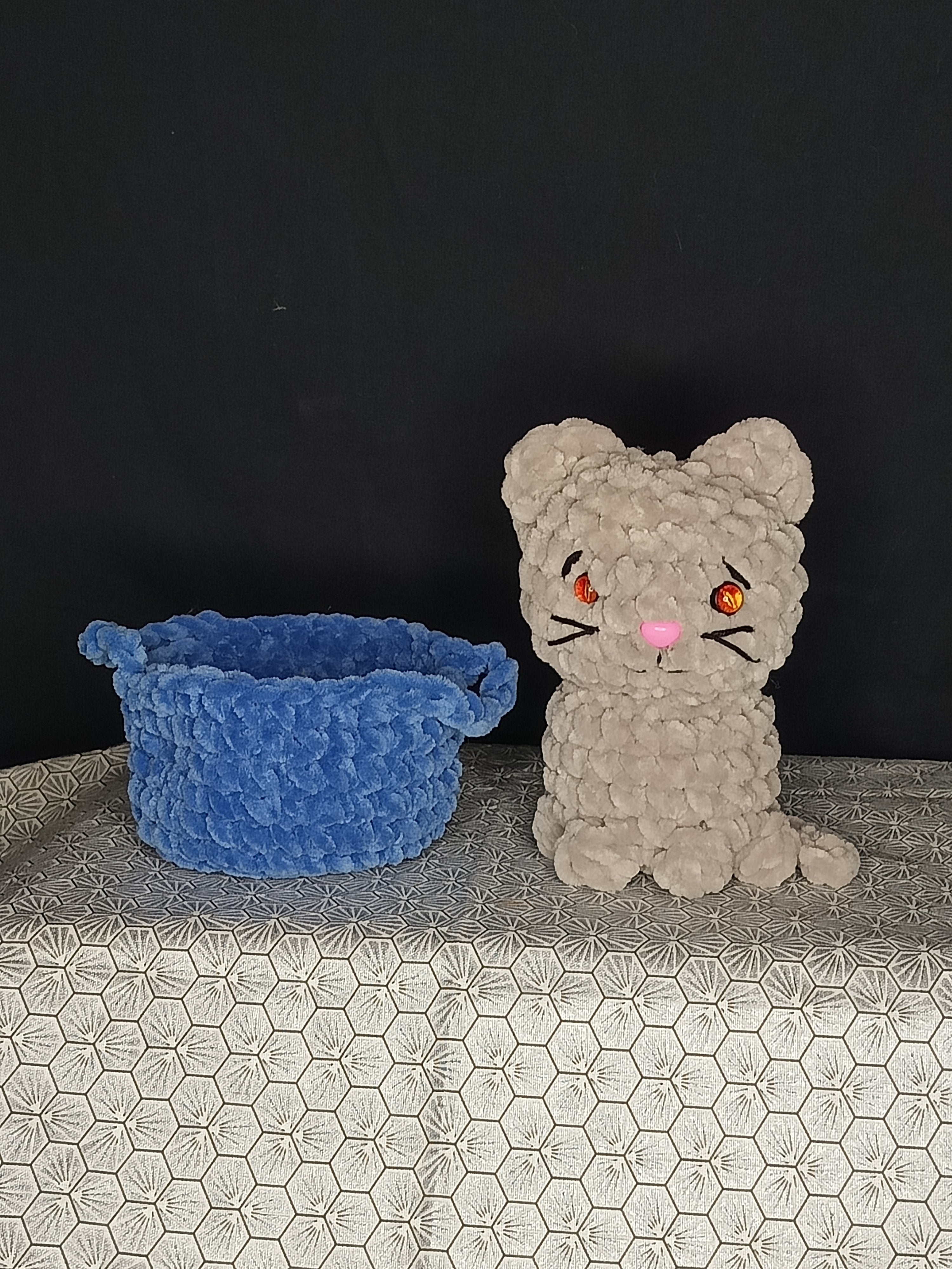 BB chat Ami dans son panier