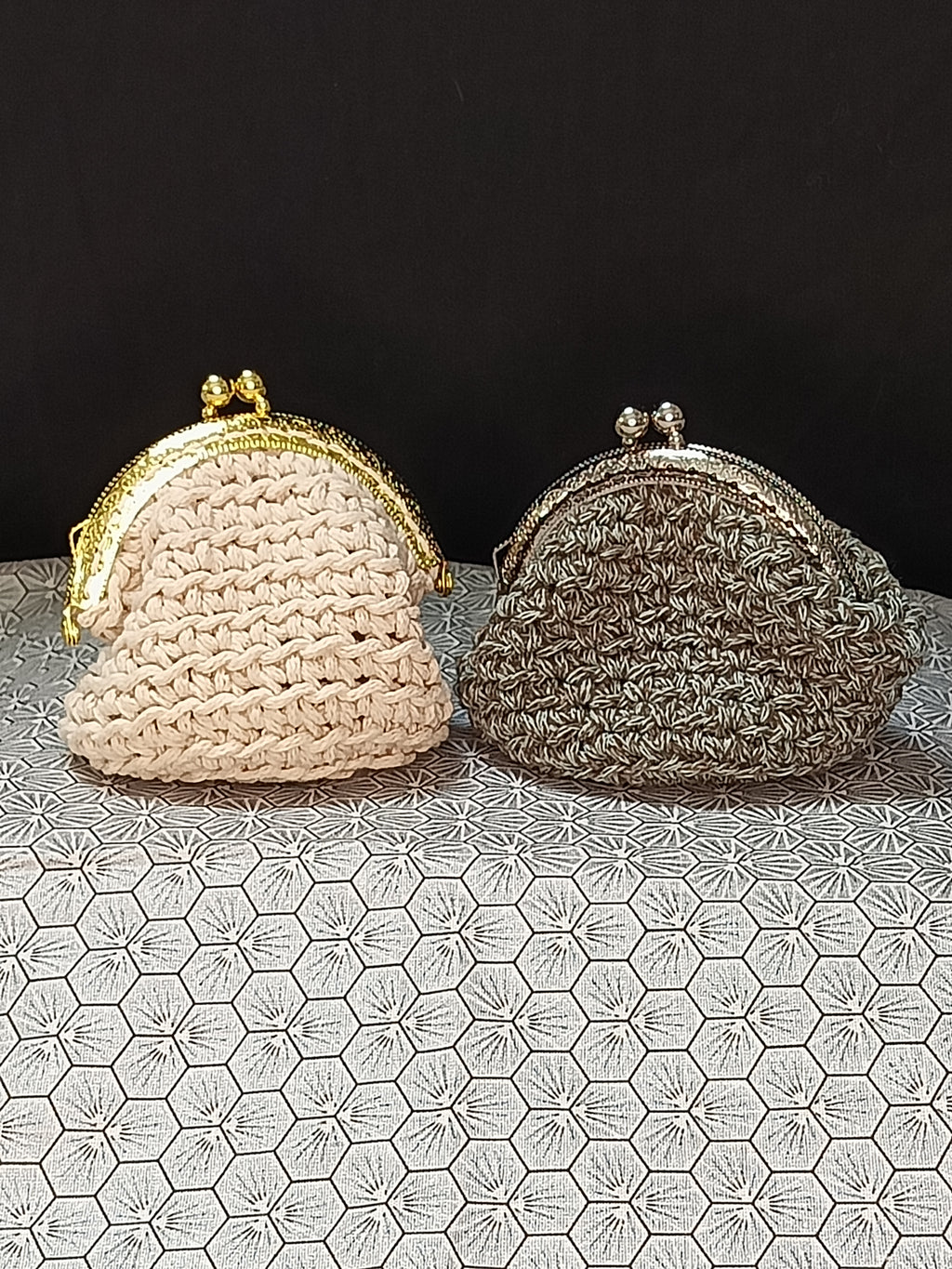 🆕 Porte-Monnaie Crochet Fait Main – Coton Oeko-Tex 6 cm