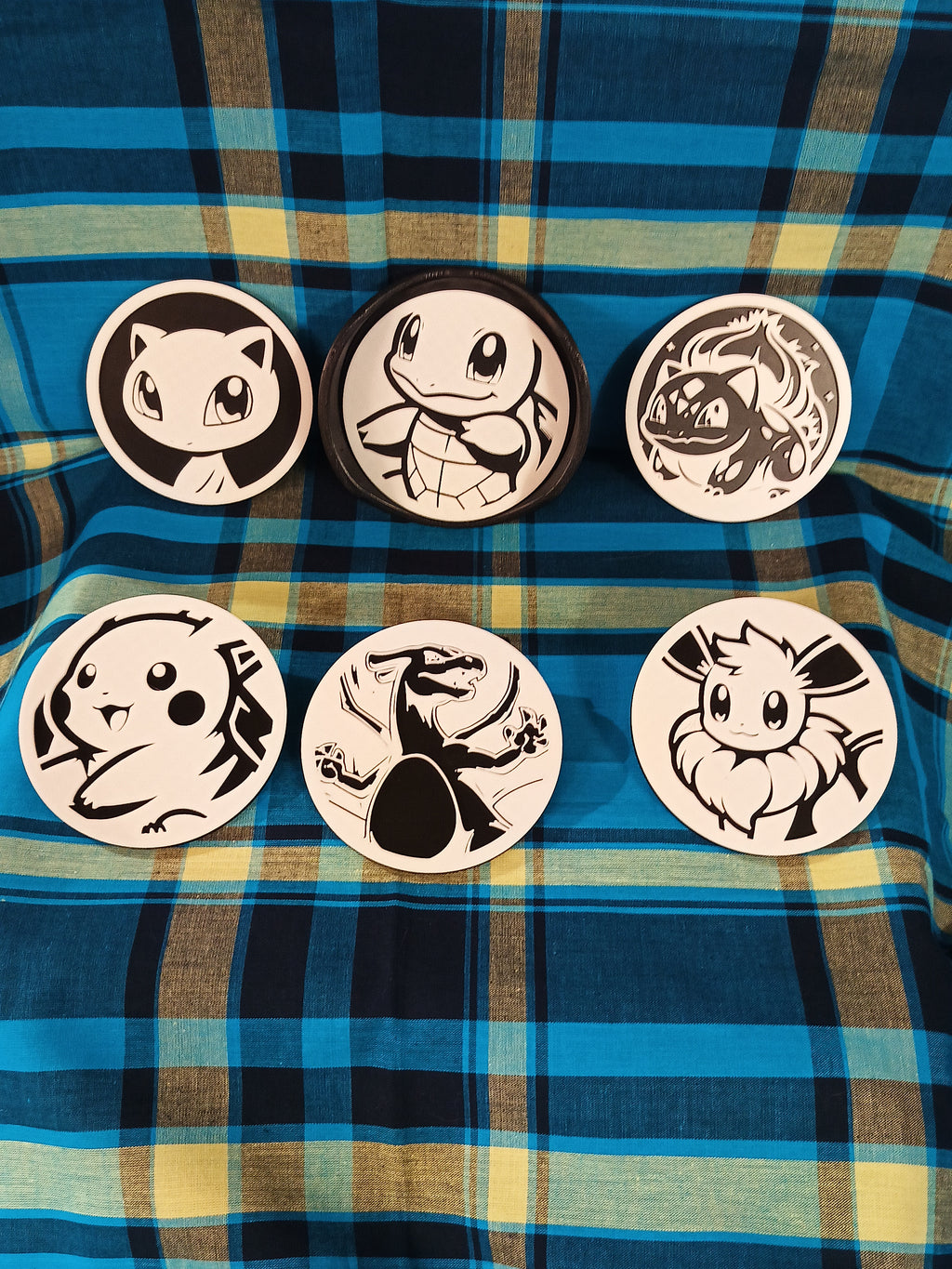 Lot de 6 sous-verres Pokémon
