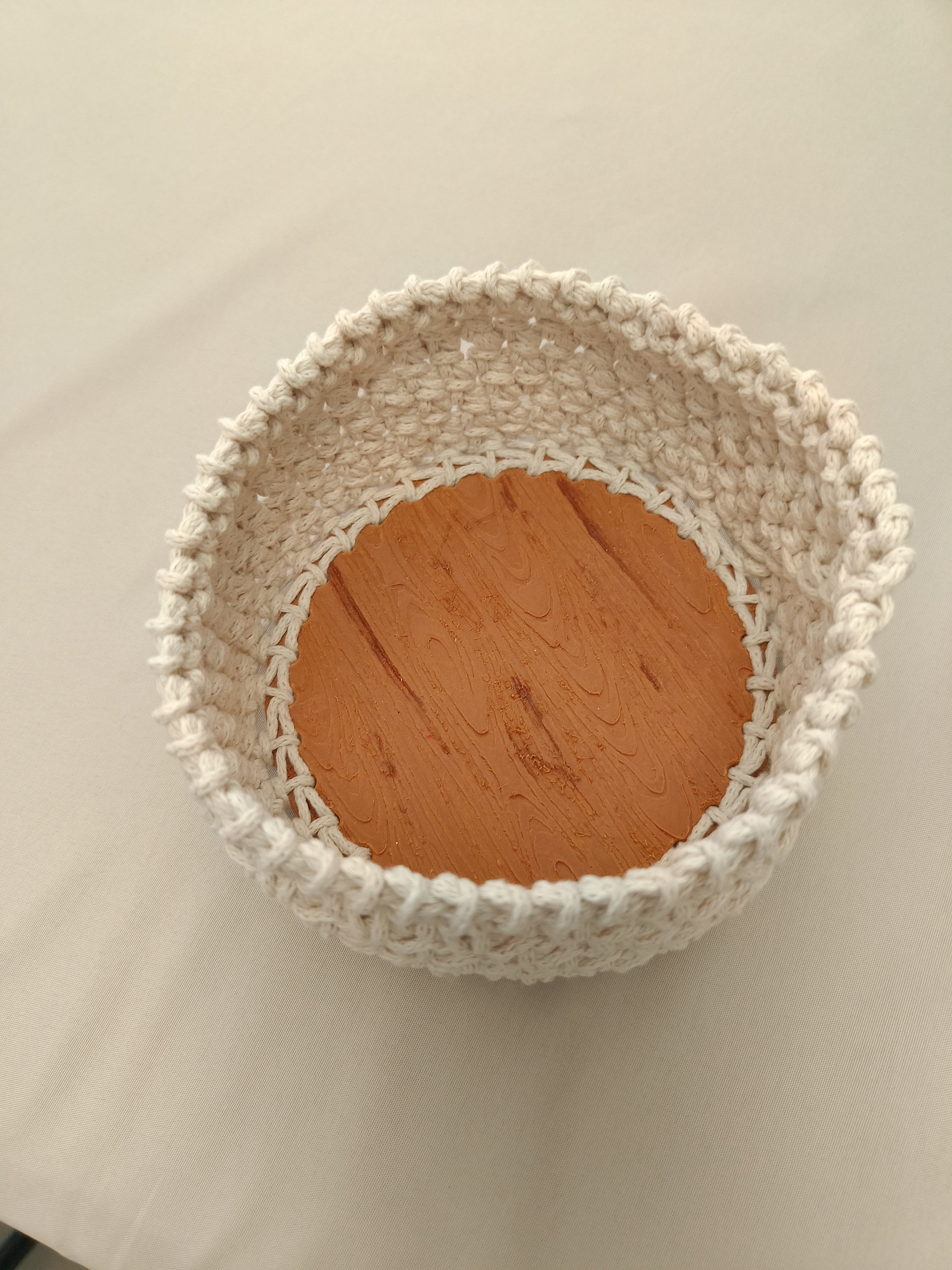 Petit Panier – Fond Impression 3D Imitation Bois