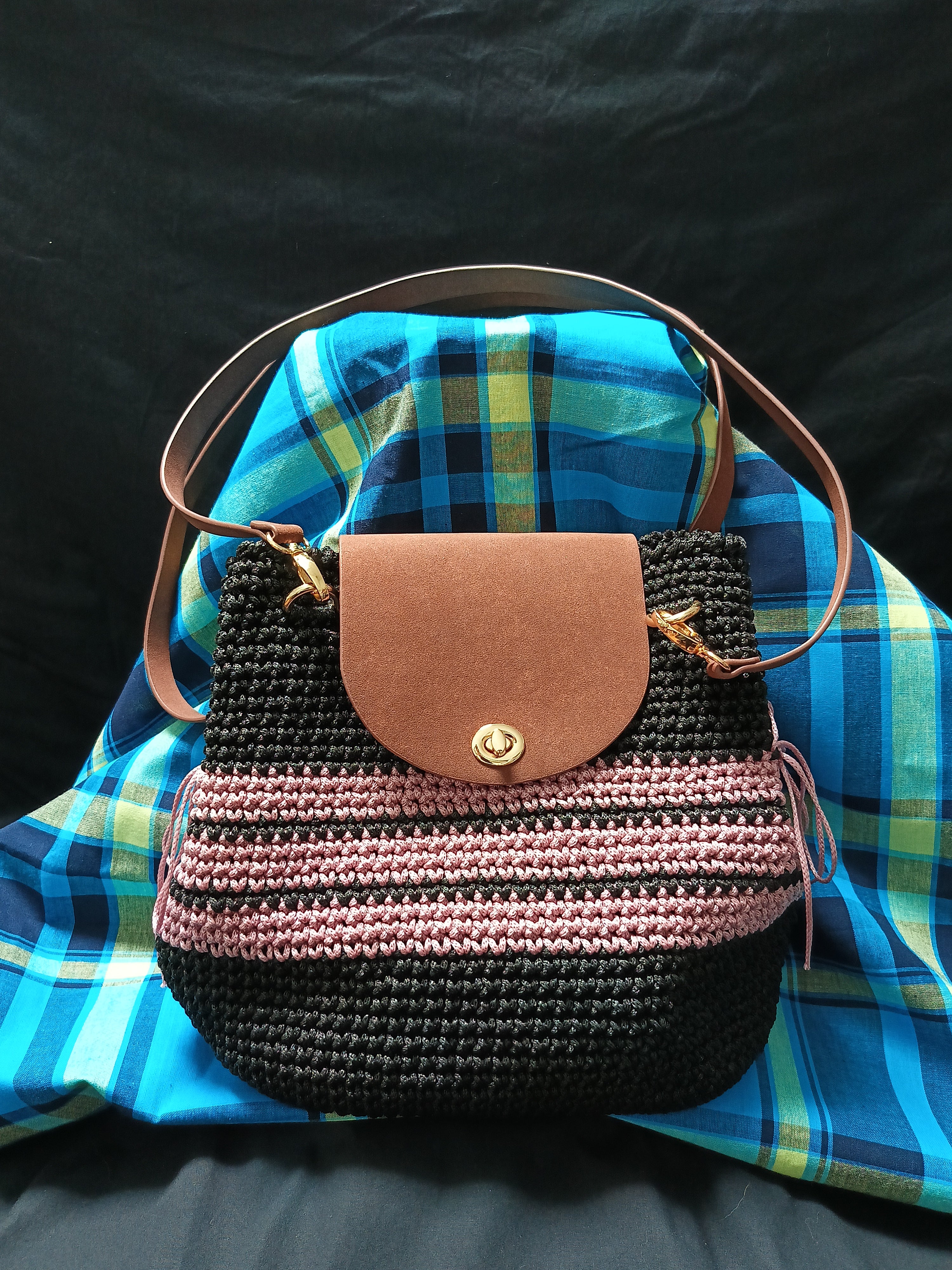 Sac à Main Artisanal Crochet - Fait Main France - Accessoire Mode Unique